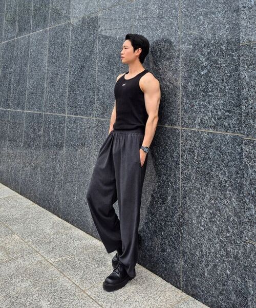 PACIENCIA(パシエンシア)の「エッセンシャルクールスパンバンディングパンツ CHARCOAL(スウェットパンツ・メンズ・その他・MEDIUM/LARGE/X-LARGE/XX-LARGE)」の9枚目の写真