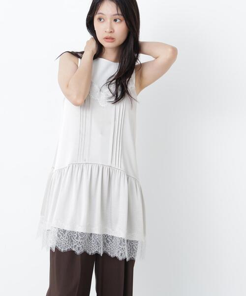 N.(N. Natural Beauty Basic)(エヌエヌナチュラルビューティーベーシック)の「サテンレースキャミ(キャミソール・レディース・ブラウン/ベージュ系その他/ブラック・フリ-)」の17枚目の写真