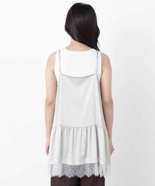 N.(N. Natural Beauty Basic)(エヌエヌナチュラルビューティーベーシック)の「サテンレースキャミ(キャミソール・レディース・ブラウン/ベージュ系その他/ブラック・フリ-)」の22枚目の写真
