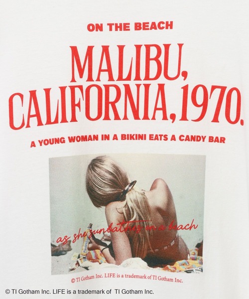 Andemiu(アンデミュウ)の「【LIFE PICTURE COLLECTION】Malibu Photo T-Shirt(Tシャツ/カットソー・レディース・オフホワイト・FREE)」の6枚目の写真