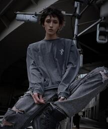 gibous（ギボス）の「gibous/ギボス/powder snake cross long T shirt（Tシャツ/カットソー）」