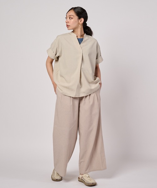 Eddie Bauer(エディーバウアー)の「イージークリーン ワイドパンツ(その他パンツ・レディース・インディゴブルー/チャコールグレー/ベージュ・L/M/S/XL)」の5枚目の写真