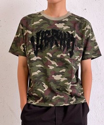 (SF) edakka コットン100% カツラギ生地 貼付け 韓国ストリート Y2K ストリート Tシャツ