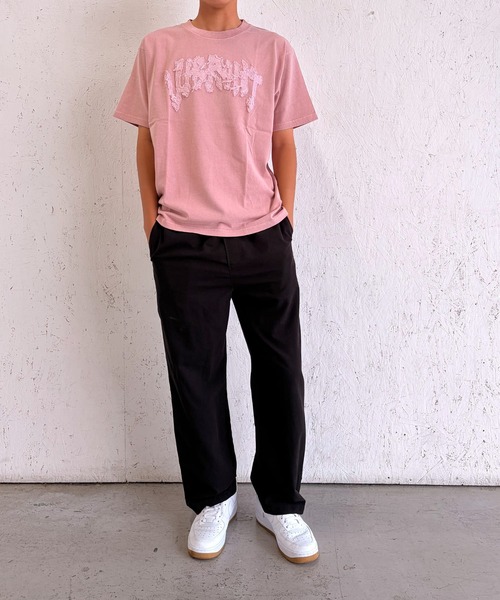 BAYBLO(ベイブロ)の「(SF) edakka コットン100% カツラギ生地 貼付け 韓国ストリート Y2K ストリート Tシャツ(Tシャツ/カットソー・メンズ・ピンク系1/アーミー/ブラック系1・LARGE/MEDIUM/SMALL)」の14枚目の写真