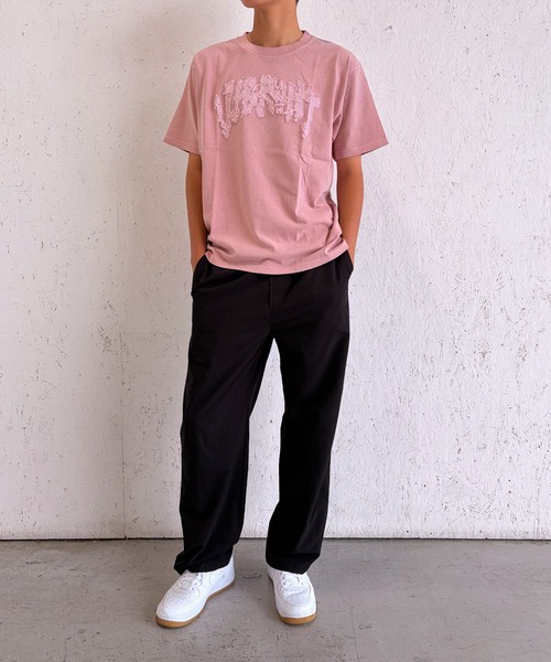 BAYBLO(ベイブロ)の「(SF) edakka コットン100% カツラギ生地 貼付け 韓国ストリート Y2K ストリート Tシャツ(Tシャツ/カットソー・メンズ・ピンク系1/アーミー/ブラック系1・LARGE/MEDIUM/SMALL)」の15枚目の写真