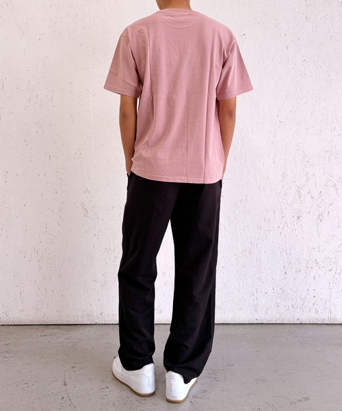 BAYBLO(ベイブロ)の「(SF) edakka コットン100% カツラギ生地 貼付け 韓国ストリート Y2K ストリート Tシャツ(Tシャツ/カットソー・メンズ・ピンク系1/アーミー/ブラック系1・LARGE/MEDIUM/SMALL)」の16枚目の写真