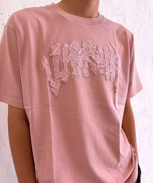BAYBLO(ベイブロ)の「(SF) edakka コットン100% カツラギ生地 貼付け 韓国ストリート Y2K ストリート Tシャツ(Tシャツ/カットソー・メンズ・ピンク系1/アーミー/ブラック系1・LARGE/MEDIUM/SMALL)」の5枚目の写真