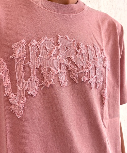 BAYBLO(ベイブロ)の「(SF) edakka コットン100% カツラギ生地 貼付け 韓国ストリート Y2K ストリート Tシャツ(Tシャツ/カットソー・メンズ・ピンク系1/アーミー/ブラック系1・LARGE/MEDIUM/SMALL)」の6枚目の写真