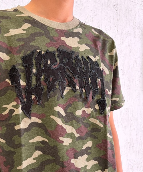 BAYBLO(ベイブロ)の「(SF) edakka コットン100% カツラギ生地 貼付け 韓国ストリート Y2K ストリート Tシャツ(Tシャツ/カットソー・メンズ・ピンク系1/アーミー/ブラック系1・LARGE/MEDIUM/SMALL)」の17枚目の写真
