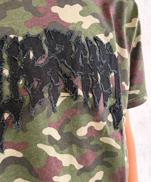 BAYBLO(ベイブロ)の「(SF) edakka コットン100% カツラギ生地 貼付け 韓国ストリート Y2K ストリート Tシャツ(Tシャツ/カットソー・メンズ・ピンク系1/アーミー/ブラック系1・LARGE/MEDIUM/SMALL)」の18枚目の写真
