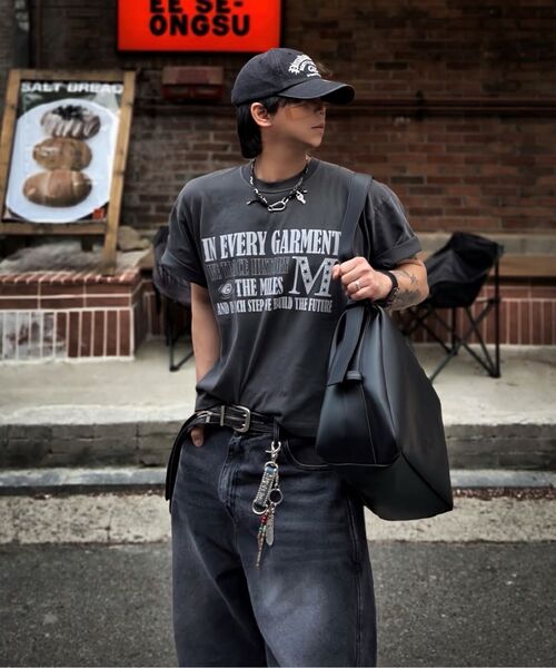 THE MILE(ザマイル)の「エブリガメンツ クロップクルーネック_BLACK(Tシャツ/カットソー・メンズ・その他・SMALL/MEDIUM/LARGE/X-LARGE)」の3枚目の写真