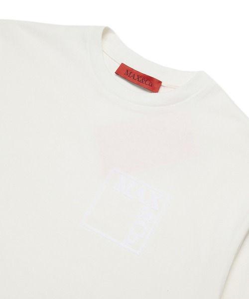 MAX&Co.（マックス アンド コー）の「Max&Co.(マックスアンドコー)Kids & Junior ブランドロゴクロップドTシャツカットソー（Tシャツ/カットソー・キッズ・ホワイト・16Y/14Y/12Y）」の3枚目の写真