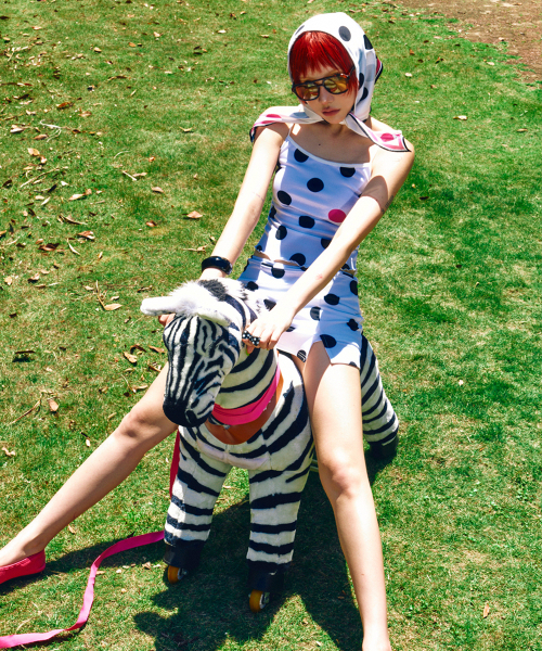 HIGHTIDEFRANKIE(ハイタイドフランキー)の「Polka Dot Cami Top White(Tシャツ/カットソー・レディース・ホワイト・FREE)」の6枚目の写真
