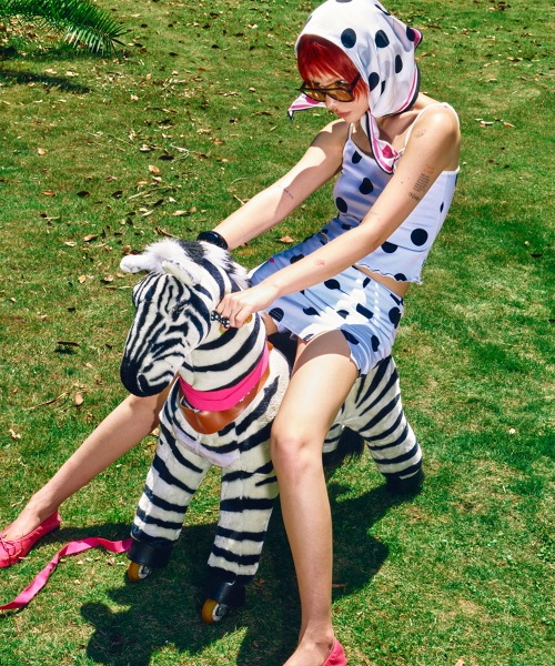 HIGHTIDEFRANKIE(ハイタイドフランキー)の「Polka Dot Cami Top White(Tシャツ/カットソー・レディース・ホワイト・FREE)」の7枚目の写真