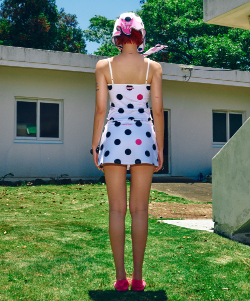 HIGHTIDEFRANKIE(ハイタイドフランキー)の「Polka Dot Cami Top White(Tシャツ/カットソー・レディース・ホワイト・FREE)」の11枚目の写真