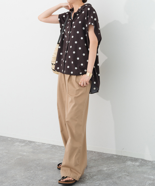 Spick & Span(スピックアンドスパン)の「《WEB限定 / 追加》ドットフレンチスリーブシャツ(シャツ/ブラウス・レディース・マルチ/その他4・FREE)」の15枚目の写真