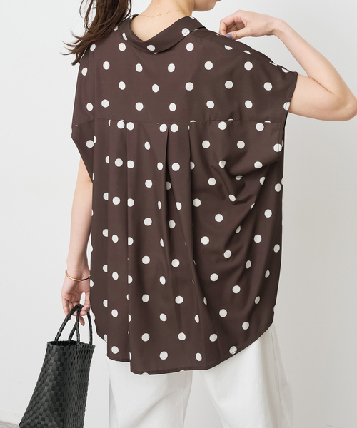 Spick & Span(スピックアンドスパン)の「《WEB限定 / 追加》ドットフレンチスリーブシャツ(シャツ/ブラウス・レディース・マルチ/その他4・FREE)」の19枚目の写真