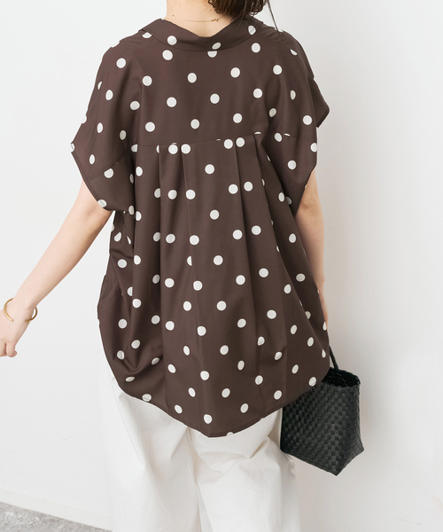 Spick & Span(スピックアンドスパン)の「《WEB限定 / 追加》ドットフレンチスリーブシャツ(シャツ/ブラウス・レディース・マルチ/その他4・FREE)」の20枚目の写真