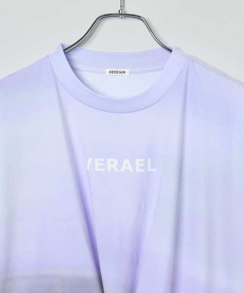 HEREIAM(ヘレイアム)の「【HEREIAM】グラデーションロゴプルオーバー(Tシャツ/カットソー・レディース・パープル/スモーク・FREE)」の6枚目の写真