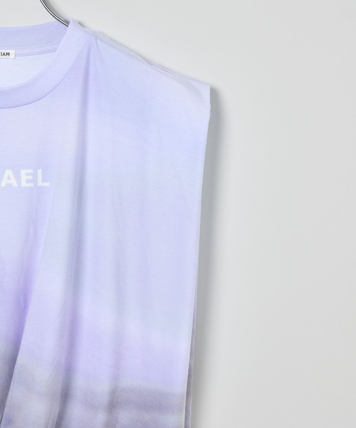 HEREIAM(ヘレイアム)の「【HEREIAM】グラデーションロゴプルオーバー(Tシャツ/カットソー・レディース・パープル/スモーク・FREE)」の7枚目の写真