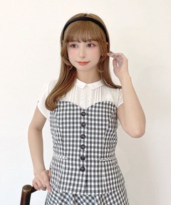 極美品　ケイトスペード　半袖ワンピース 160cm ギンガムチェック 極美品 ケイトスペード 半袖ワンピース 160cm ギンガムチェック kate