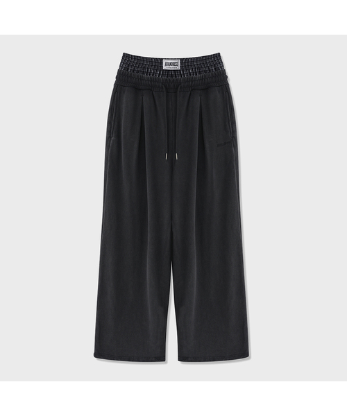 AVANDRESS(アバンドレス )の「88サイレントフォールドリラックスセイギングパンツ_3COL(スウェットパンツ・レディース・ブラックミックス/ブラック/ライトホワイト・LARGE/X-LARGE)」の3枚目の写真