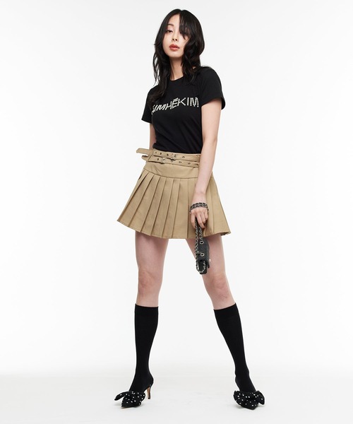 Narcissus(ナルシス)の「【Narcissus / KIMHEKIM WOMAN ( キムヘキム ) 】パールロゴTシャツ 半袖(Tシャツ/カットソー・レディース・ブラック・XS)」の11枚目の写真
