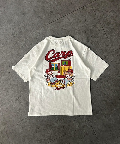 ATMARK(アットマーク)の「<4サイズ展開 / ユニセックス>NEW JACK×プロ野球コラボレーションTシャツ NPB オーバーサイズ(Tシャツ/カットソー・メンズ・ブラック系2/ブラック系1/ホワイト系1/ホワイト系5/ホワイト系3/ホワイト系2/ブラック系4・S/150/L/M)」の3枚目の写真