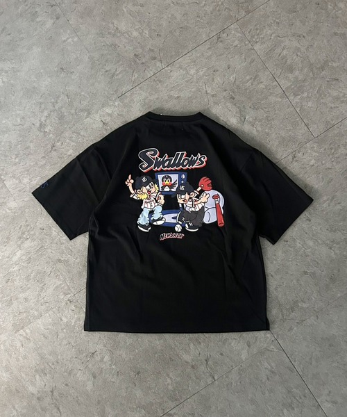ATMARK(アットマーク)の「<4サイズ展開 / ユニセックス>NEW JACK×プロ野球コラボレーションTシャツ NPB オーバーサイズ(Tシャツ/カットソー・メンズ・ブラック系2/ブラック系1/ホワイト系1/ホワイト系5/ホワイト系3/ホワイト系2/ブラック系4・S/150/L/M)」の7枚目の写真