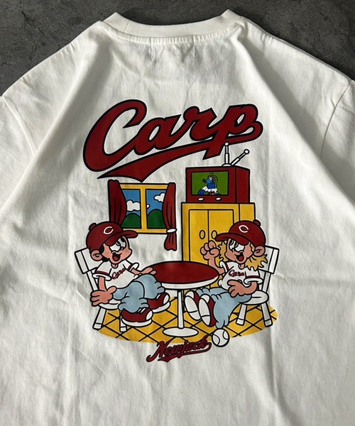 ATMARK(アットマーク)の「<4サイズ展開 / ユニセックス>NEW JACK×プロ野球コラボレーションTシャツ NPB オーバーサイズ(Tシャツ/カットソー・メンズ・ブラック系2/ブラック系1/ホワイト系1/ホワイト系5/ホワイト系3/ホワイト系2/ブラック系4・S/150/L/M)」の20枚目の写真