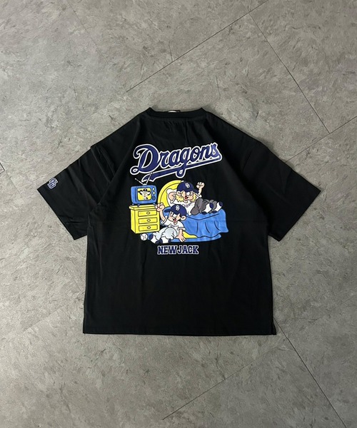 ATMARK(アットマーク)の「<4サイズ展開 / ユニセックス>NEW JACK×プロ野球コラボレーションTシャツ NPB オーバーサイズ(Tシャツ/カットソー・メンズ・ブラック系2/ブラック系1/ホワイト系1/ホワイト系5/ホワイト系3/ホワイト系2/ブラック系4・S/150/L/M)」の13枚目の写真