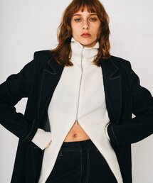 UNFORM（アンフォーム）の「【2026AW Debut】【UNFORM】カシミヤ混ジップリブニット（ニット/セーター）」