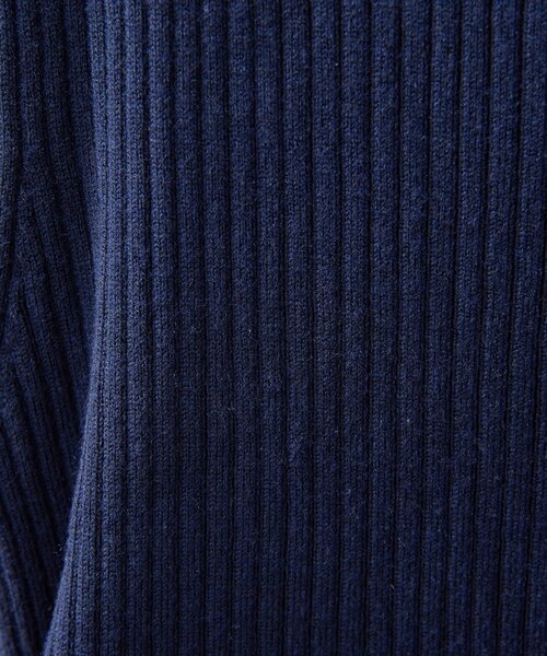 UNFORM（アンフォーム）の「【2026AW Debut】【UNFORM】カシミヤ混ジップリブニット（ニット/セーター・レディース・ネイビー/ブラック/チャコールグレー/アイボリー・FREE）」の9枚目の写真