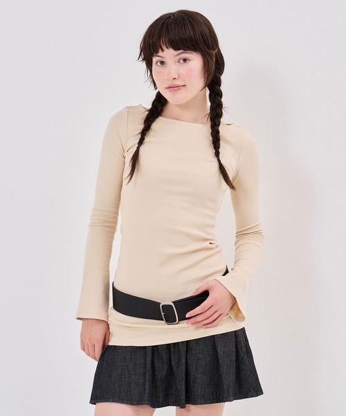 TINA:JOJUN(ティーナジョジュン)の「スリムフィット カット ワンピース TINA:JOJUN(ワンピース・レディース・ブラック/グレー/ライトベージュ・M)」の3枚目の写真
