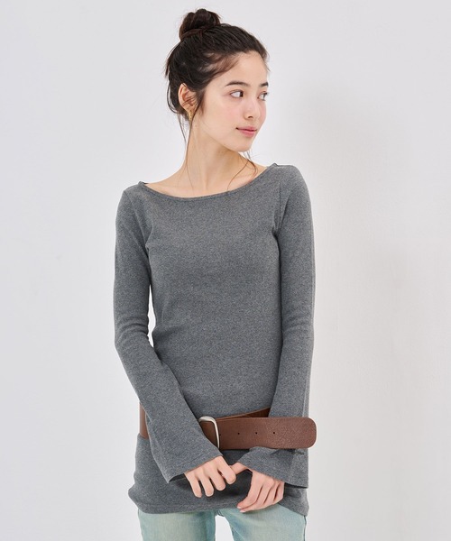 TINA:JOJUN(ティーナジョジュン)の「スリムフィット カット ワンピース TINA:JOJUN(ワンピース・レディース・ブラック/グレー/ライトベージュ・M)」の5枚目の写真