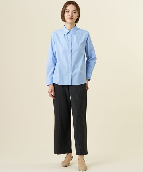 J.PRESS(ジェイプレス)の「【シーンレスに活躍】コンパクトエステネージュ シャツ ブラウス(シャツ/ブラウス・レディース・ホワイト系/ネイビー系1/ライトグレー系1/サックスブルー系・9/11)」の17枚目の写真
