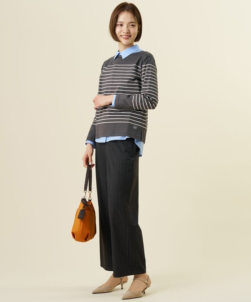 J.PRESS(ジェイプレス)の「【シーンレスに活躍】コンパクトエステネージュ シャツ ブラウス(シャツ/ブラウス・レディース・ホワイト系/ネイビー系1/ライトグレー系1/サックスブルー系・9/11)」の18枚目の写真