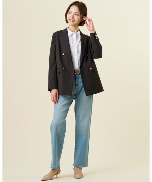 J.PRESS(ジェイプレス)の「【シーンレスに活躍】コンパクトエステネージュ シャツ ブラウス(シャツ/ブラウス・レディース・ホワイト系/ネイビー系1/ライトグレー系1/サックスブルー系・9/11)」の20枚目の写真
