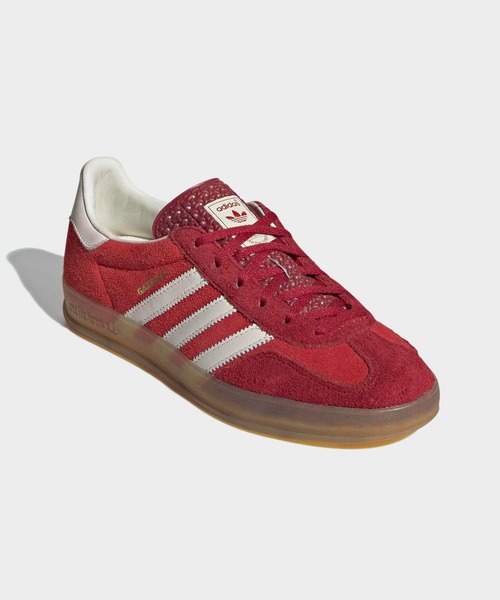 adidas（アディダス）の「ガゼル インドア / Gazelle Indoor / アディダスオリジナルス adidas Originals（スニーカー・レディース・レッド・22.0cm/22.5cm/23.0cm/23.5cm/24.0cm/24.5cm/25.0cm/25.5cm/26.0cm/26.5cm/27.0cm/27.5cm/28.0cm/28.5cm/29.0cm）」の4枚目の写真