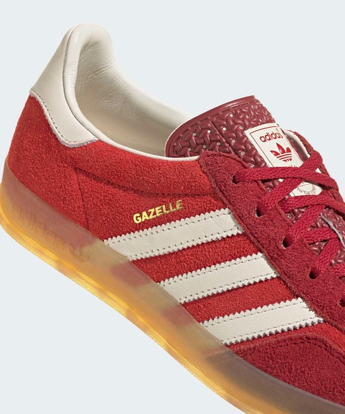 adidas（アディダス）の「ガゼル インドア / Gazelle Indoor / アディダスオリジナルス adidas Originals（スニーカー・レディース・レッド・22.0cm/22.5cm/23.0cm/23.5cm/24.0cm/24.5cm/25.0cm/25.5cm/26.0cm/26.5cm/27.0cm/27.5cm/28.0cm/28.5cm/29.0cm）」の7枚目の写真