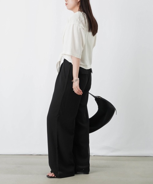 LUCA/LADY LUCK LUCA(ルカ/レディラックルカ)の「LC/LLL メッシュタックパンツ(その他パンツ・レディース・ブラック/オフホワイト・FREE)」の16枚目の写真
