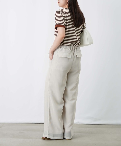 LUCA/LADY LUCK LUCA(ルカ/レディラックルカ)の「LC/LLL メッシュタックパンツ(その他パンツ・レディース・ブラック/オフホワイト・FREE)」の8枚目の写真