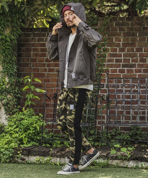 wjk reluxe（ダブルジェーケーリラックス）の「mpa4184- Denim Hoodie デニムパーカー(WR26W-18)（パーカー・メンズ・ブルー系その他/ライトインディゴブルー/ブラック系その他・L/M/S）」の20枚目の写真