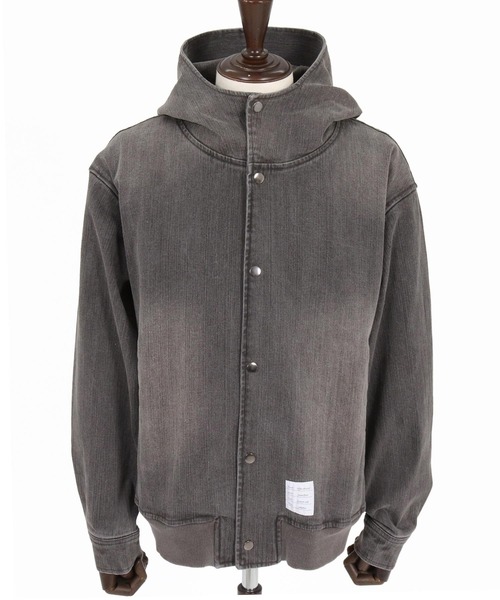 wjk reluxe（ダブルジェーケーリラックス）の「mpa4184- Denim Hoodie デニムパーカー(WR26W-18)（パーカー・メンズ・ブルー系その他/ライトインディゴブルー/ブラック系その他・L/M/S）」の21枚目の写真