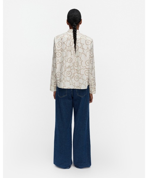 marimekko(マリメッコ)の「Lohko Piirto Unikko / blouse(シャツ/ブラウス・レディース・ホワイト・38/36/40/34)」の3枚目の写真