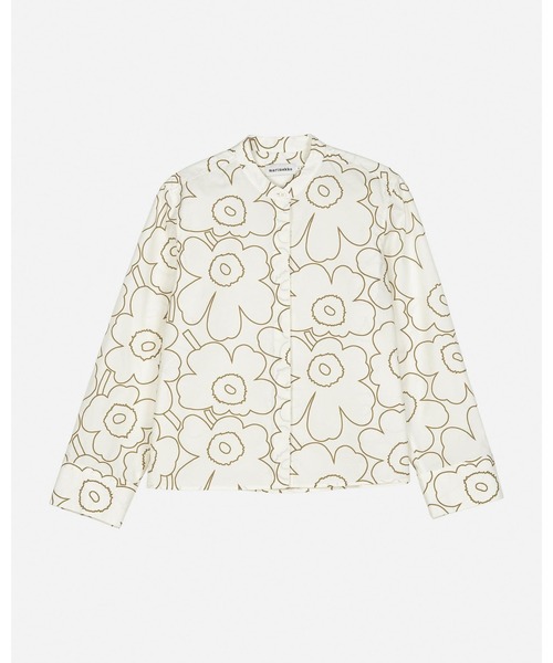 marimekko(マリメッコ)の「Lohko Piirto Unikko / blouse(シャツ/ブラウス・レディース・ホワイト・38/36/40/34)」の5枚目の写真