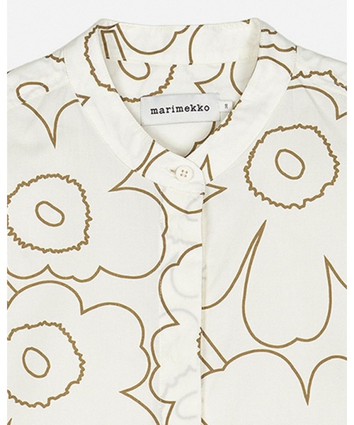 marimekko(マリメッコ)の「Lohko Piirto Unikko / blouse(シャツ/ブラウス・レディース・ホワイト・38/36/40/34)」の7枚目の写真