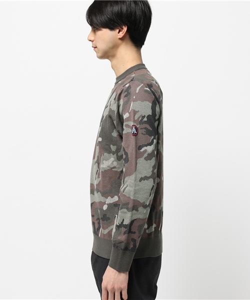 HYSTERIC GLAMOUR(ヒステリックグラマー)の「HYS ARMY PATTERN総柄ジャカード プルオ-バ-(ニット/セーター・メンズ・マルチ・LARGE/MEDIUM/SMALL)」の2枚目の写真