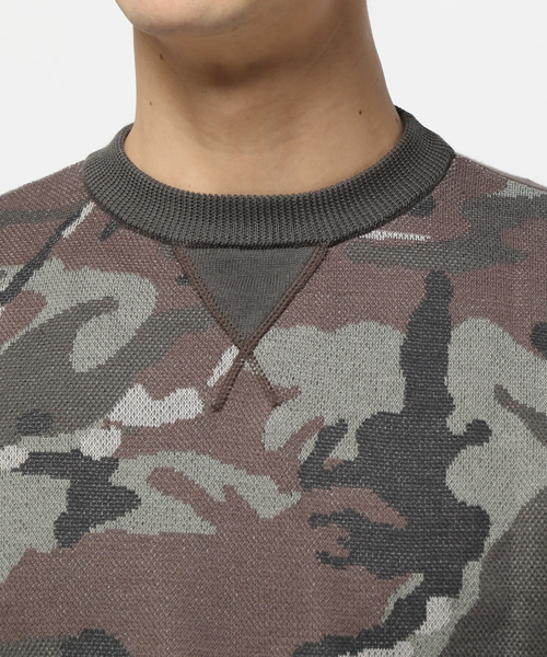 HYSTERIC GLAMOUR(ヒステリックグラマー)の「HYS ARMY PATTERN総柄ジャカード プルオ-バ-(ニット/セーター・メンズ・マルチ・LARGE/MEDIUM/SMALL)」の4枚目の写真