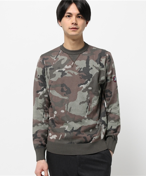 HYSTERIC GLAMOUR(ヒステリックグラマー)の「HYS ARMY PATTERN総柄ジャカード プルオ-バ-(ニット/セーター・メンズ・マルチ・LARGE/MEDIUM/SMALL)」の10枚目の写真